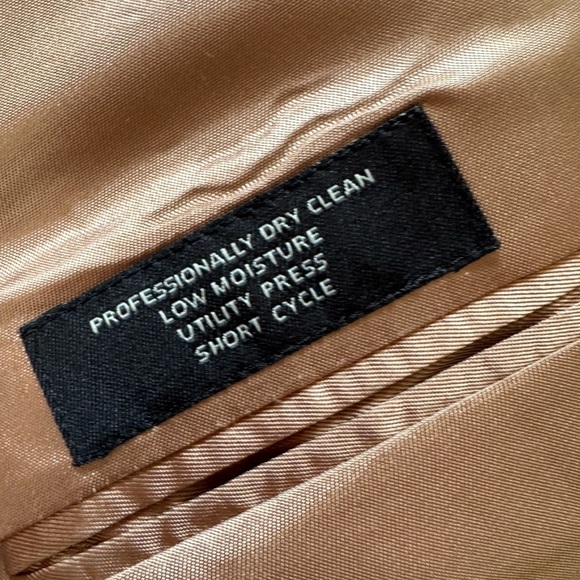 Jos A Bank Tan Mens 43L Blazer 100% Camel Hair Suit Jacket Sport Coat - Picture 6 of 7